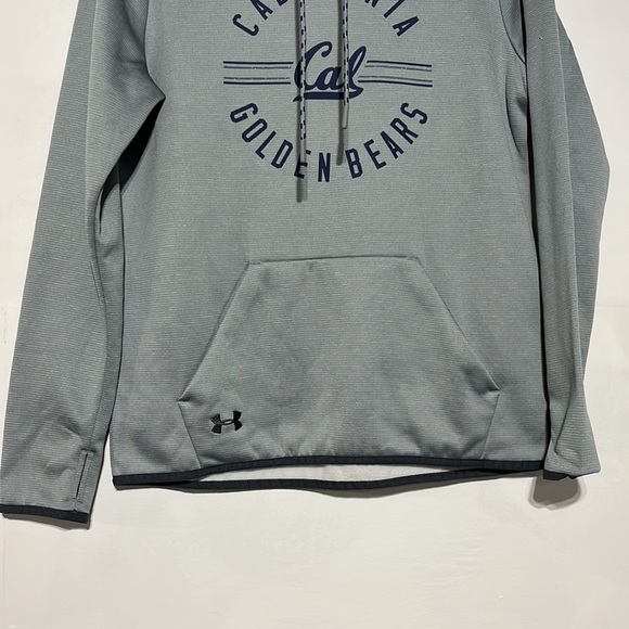 NEW Under Armour California Golden Bears Funnel Neck Grey Sweatshirt Size Small - Picture 3 of 7